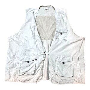 Foxfire Utility Vest Mens 6X Hiking Safari Travel Photo Fish Outdoor Wear Khaki